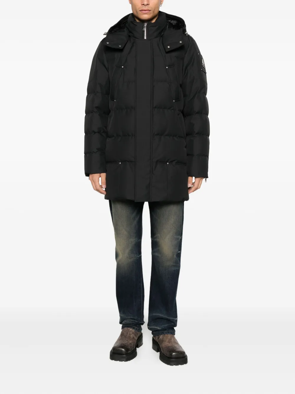 Moose Knuckles Jas met capuchon - Zwart