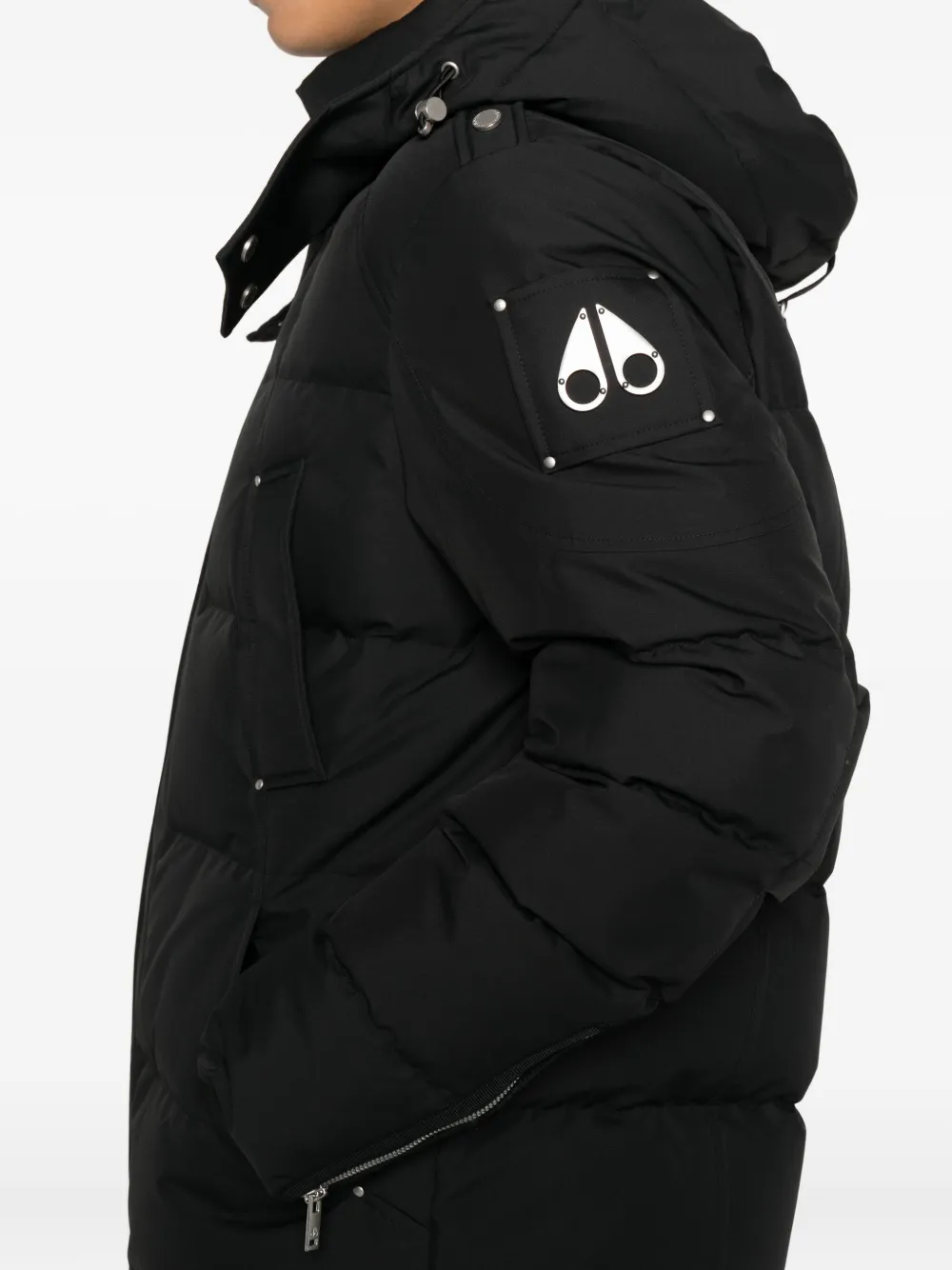 Moose Knuckles Jas met capuchon Zwart