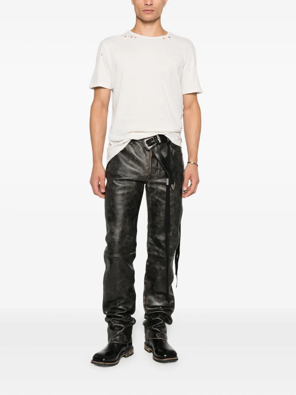 Ann Demeulemeester panelled trousers | Regular-Fit & Straight Leg Pants | Image 2