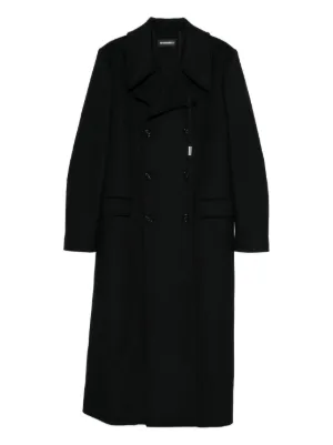 Greg Lauren GL1 Button Spine Coat | Black | FARFETCH BE