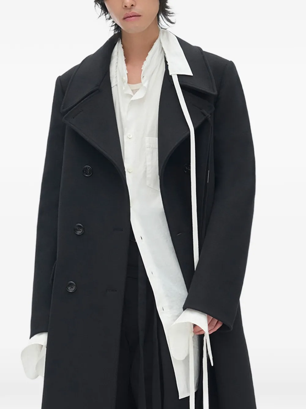 Ann Demeulemeester Cappotto doppiopetto - Nero