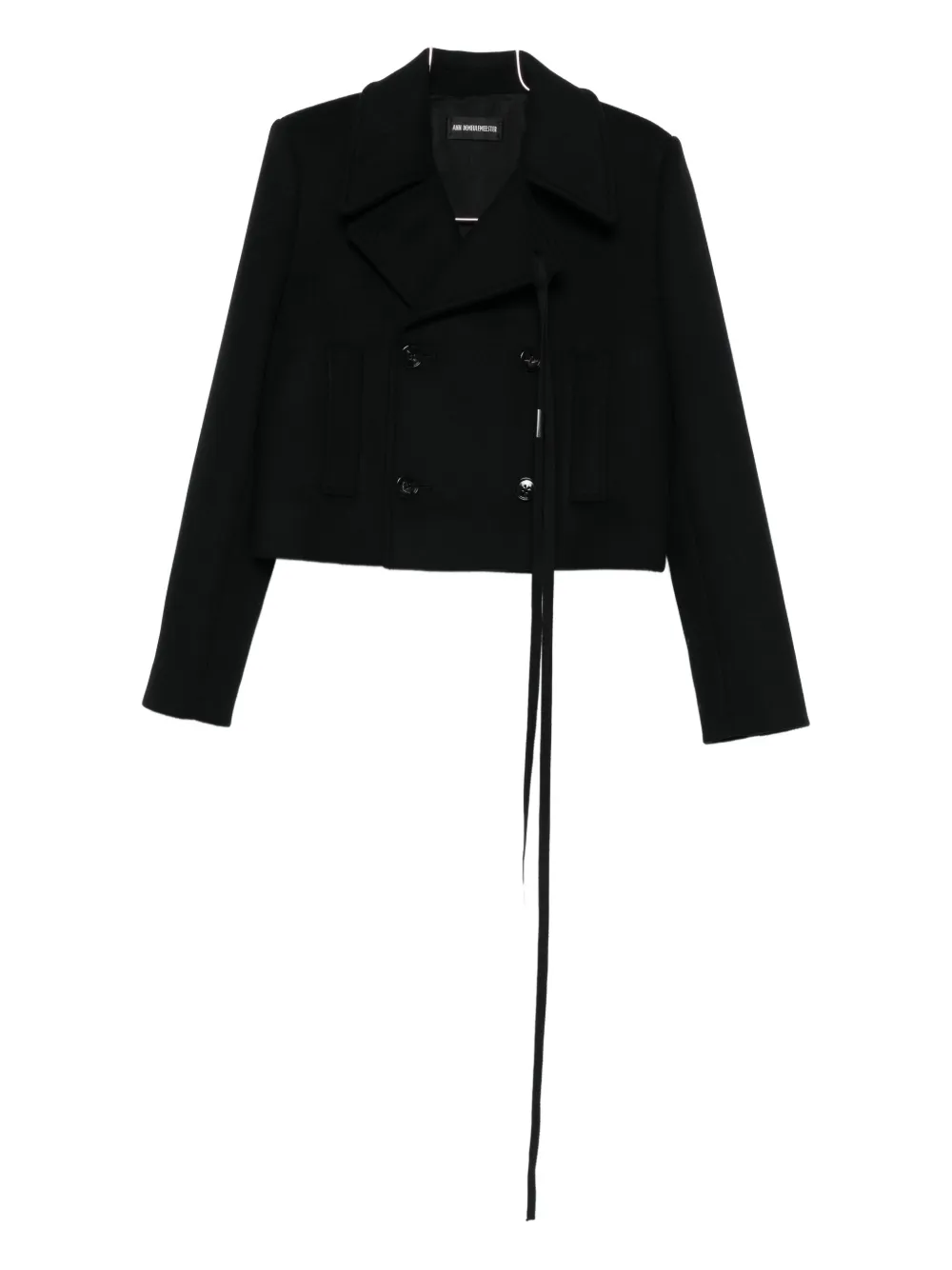 Ann Demeulemeester Long-sleeved Casual Jacket In Black