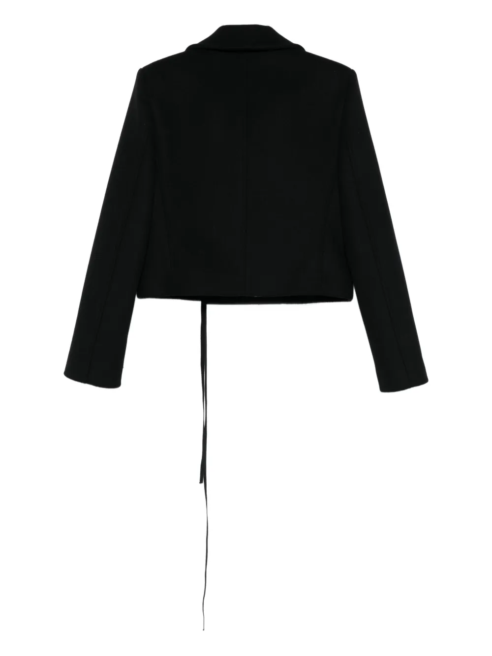 Ann Demeulemeester Tie-detail Jacket in Black, view 2