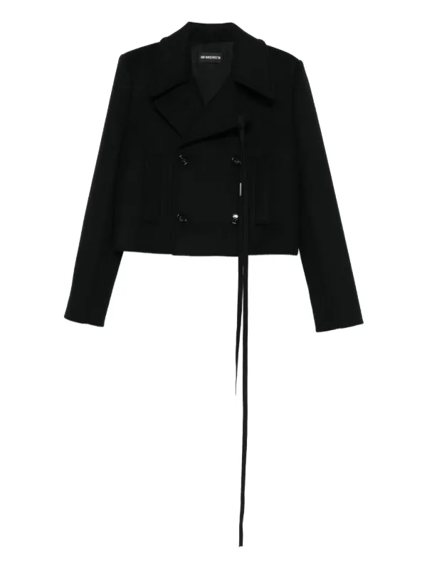Ann Demeulemeester Tie-detail Jacket in Black