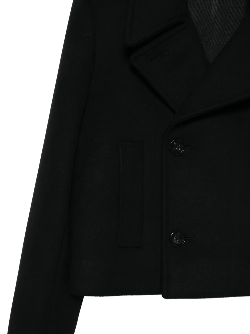Ann Demeulemeester Tie-detail Jacket in Black, view 3