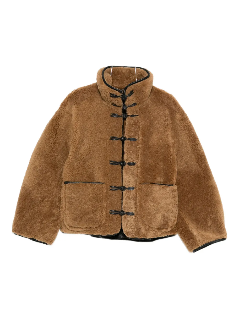 Rohe Toggle-fastening Pocket Jacket In Brown