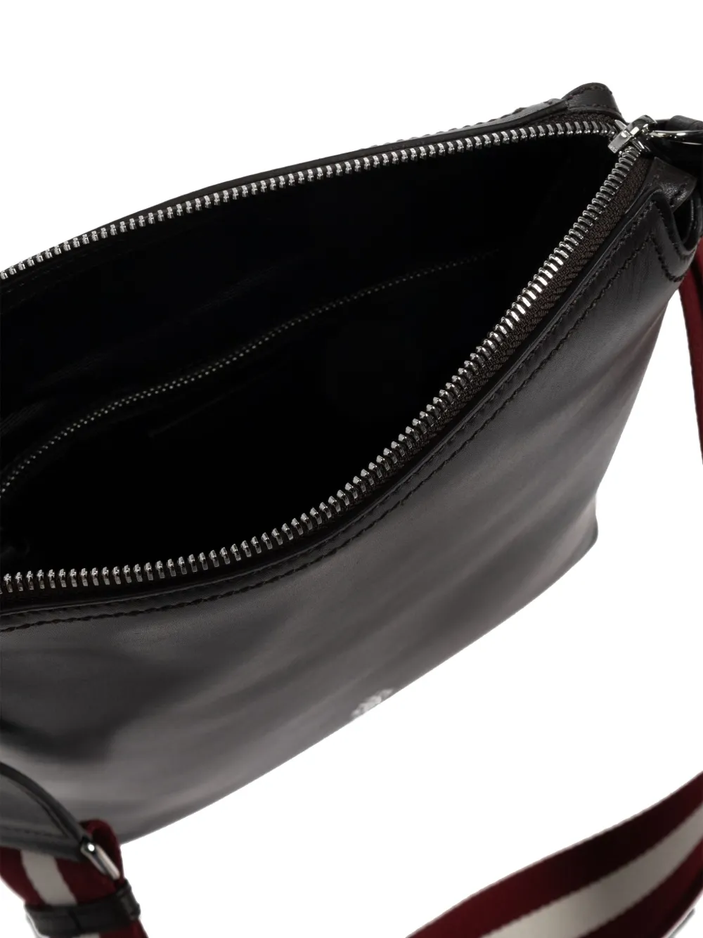 Bally Ray leren messengertas Zwart