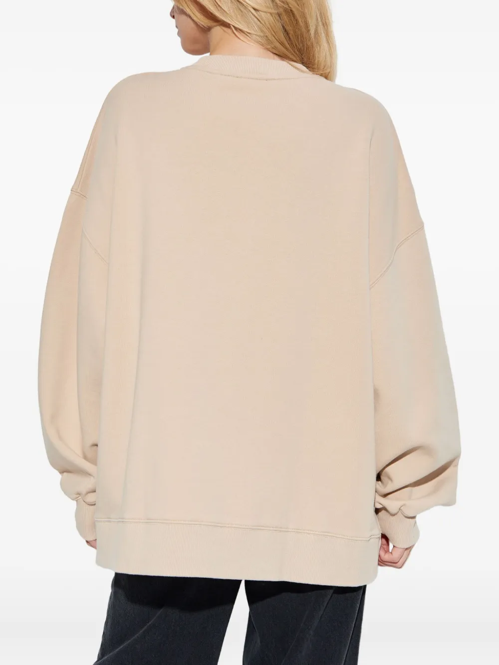 ROTATE BIRGER CHRISTENSEN Sweater met logopatch Beige