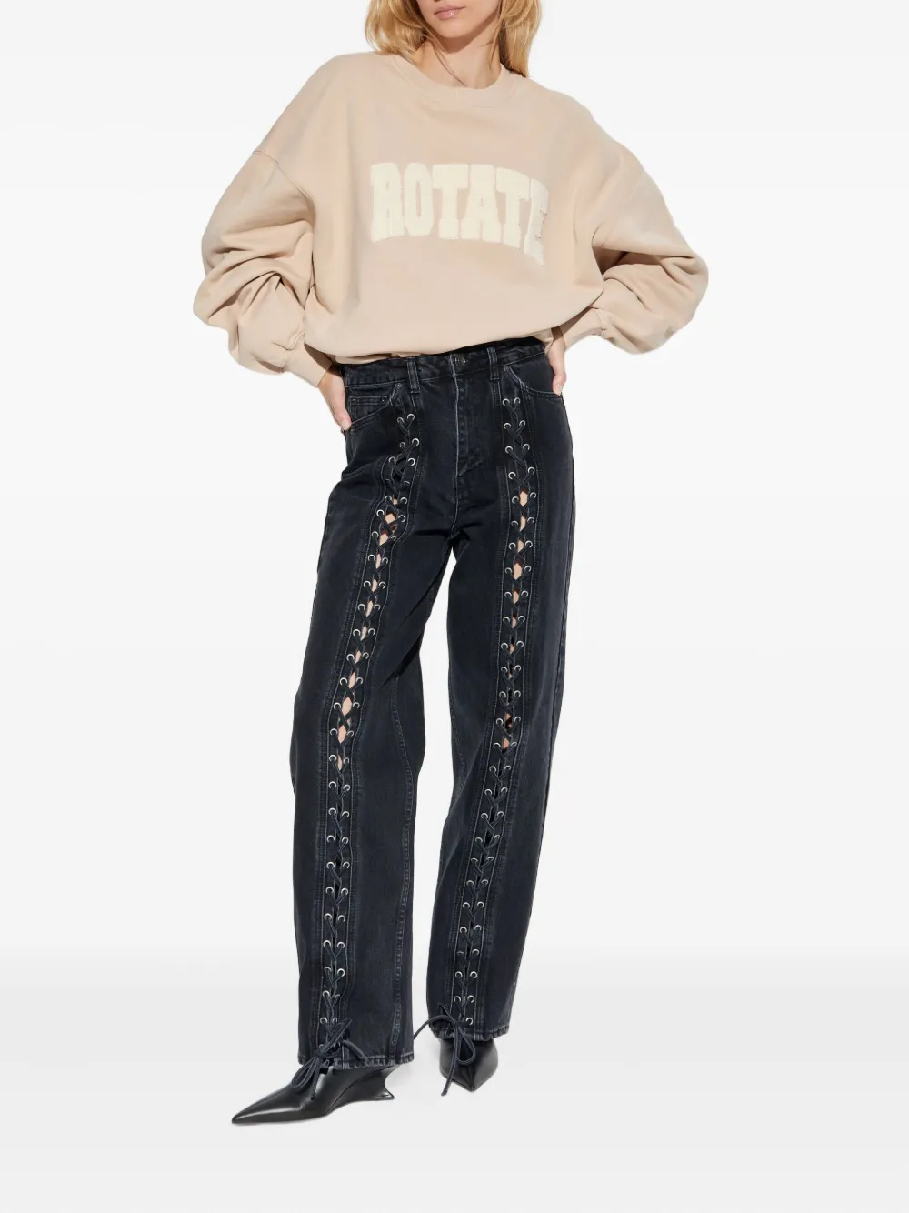 ROTATE BIRGER CHRISTENSEN logo-appliqué sweatshirt | Sweaters | Image 2