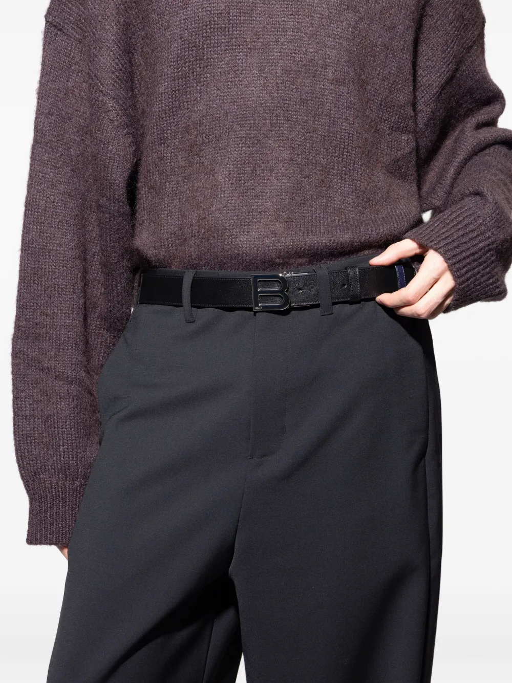 Bally B Bold omkeerbare riem Zwart