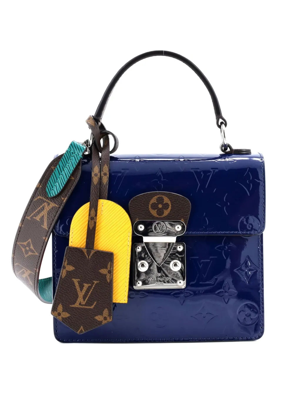 Louis Vuitton Pre-Owned Spring Street NM Handbag Monogram Vernis with Louis Vuitton Pre-Owned Spring Street NM Handbag Monogram Vernis with