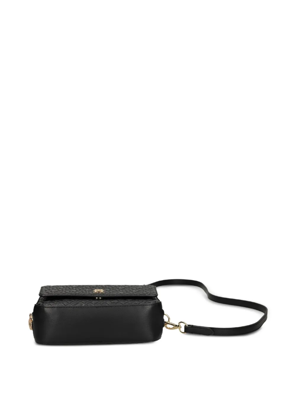 Tommy Hilfiger Monogram Cross Body Bag In Black
