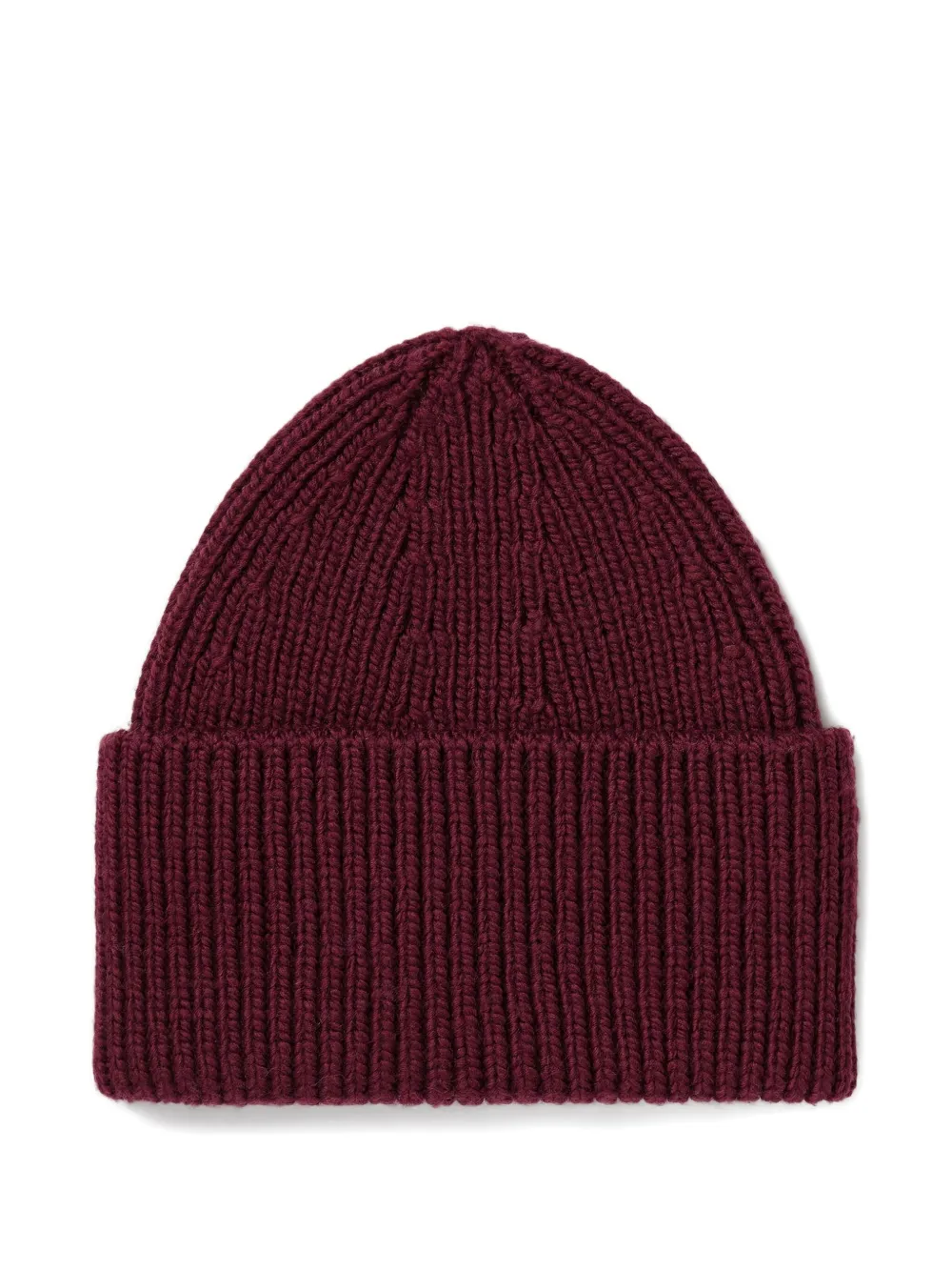 Fusalp ribbed logo-badge beanie - Rood