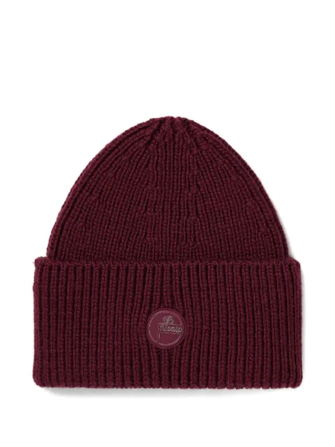 Fusalp ribbed logo-badge beanie