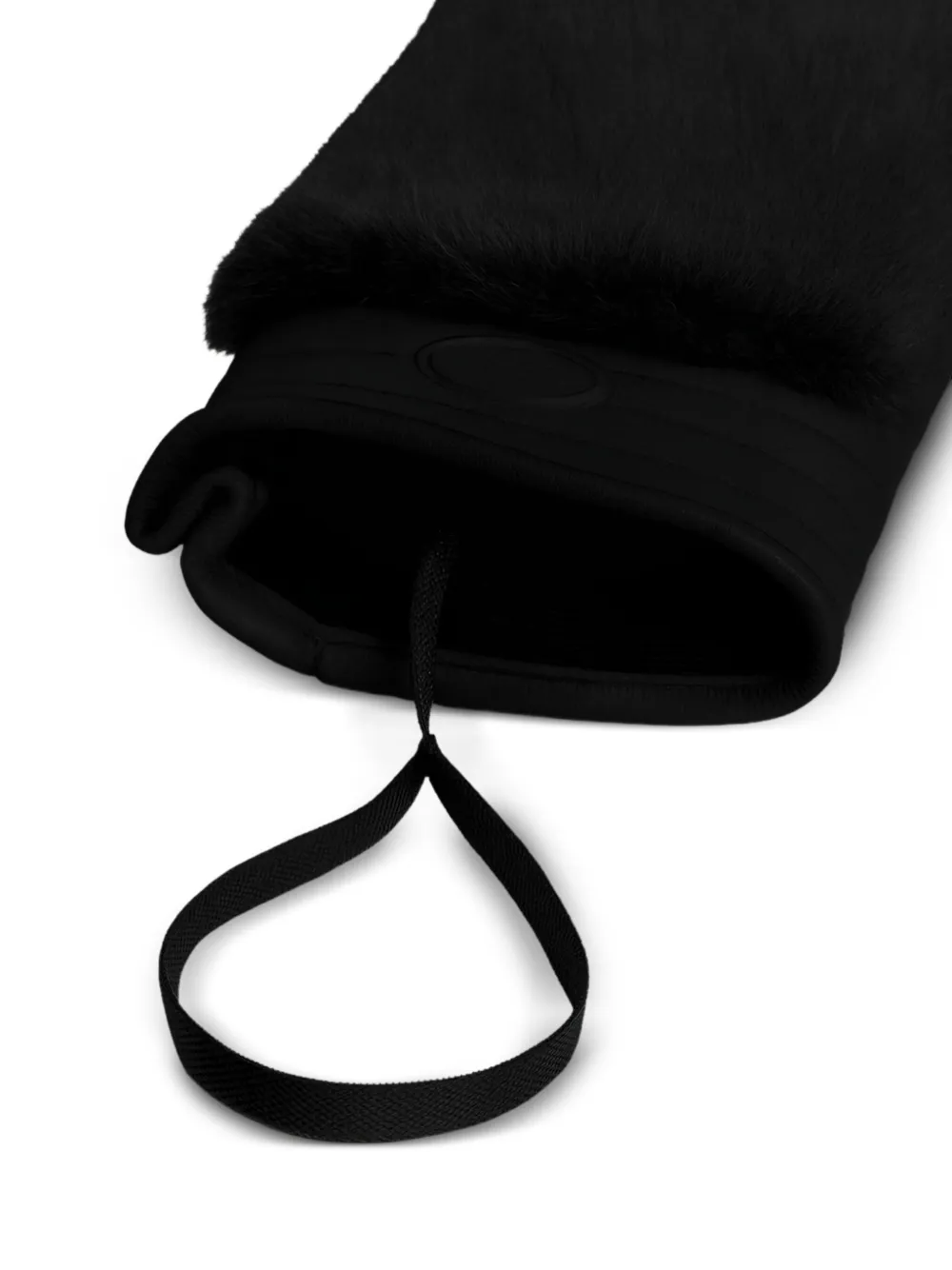 Fusalp Handschoenen van imitatiebont Zwart