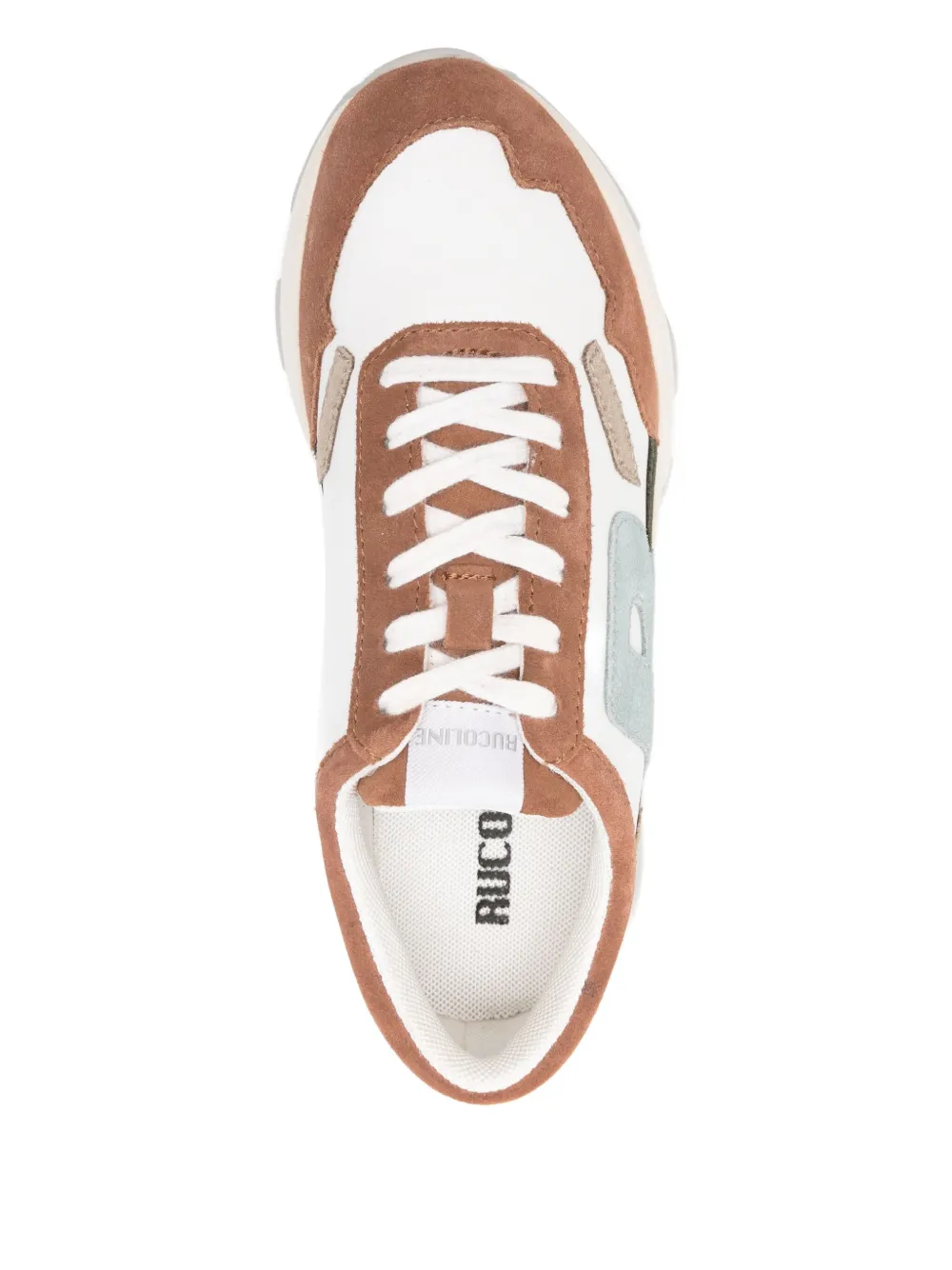 RUCOLINE 'R' appliqué AKI trainers Wit