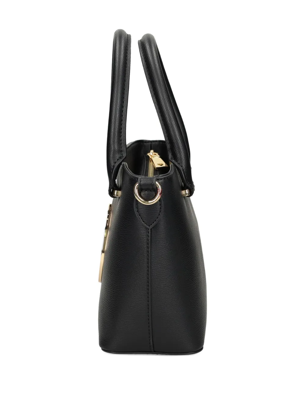 Love Moschino Heart-plaque Tote Bag In Black