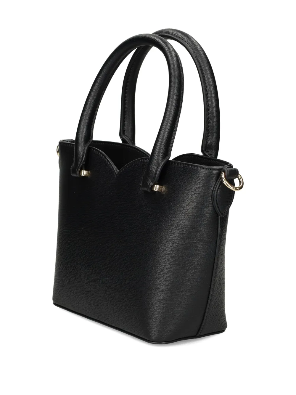 Love Moschino Heart-plaque Tote Bag In Black