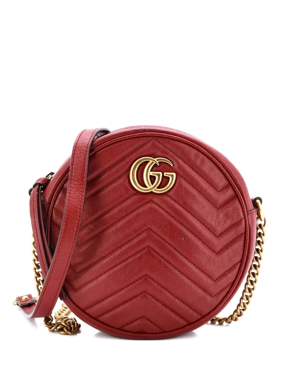 Gucci Pre-Owned 2015-2025 GG Marmont Round Shoulder Bag Matelasse Gucci Pre-Owned 2015-2025 GG Marmont Round Shoulder Bag Matelasse