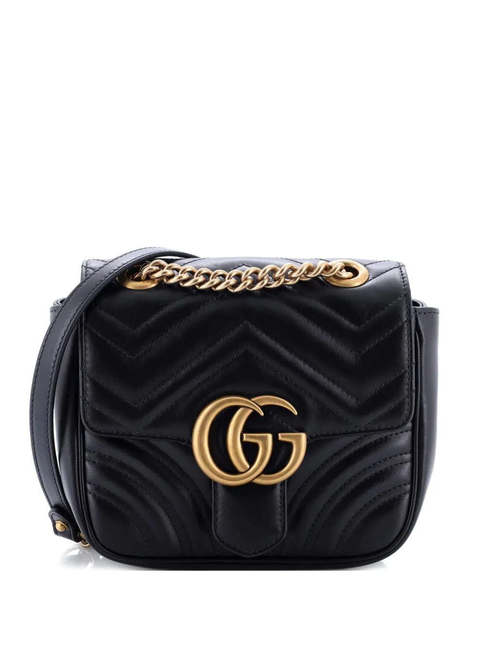 Gucci Pre-Owned 2015-2025 GG Marmont Square Flap Bag Matelasse Leather Gucci Pre-Owned 2015-2025 GG Marmont Square Flap Bag Matelasse Leather