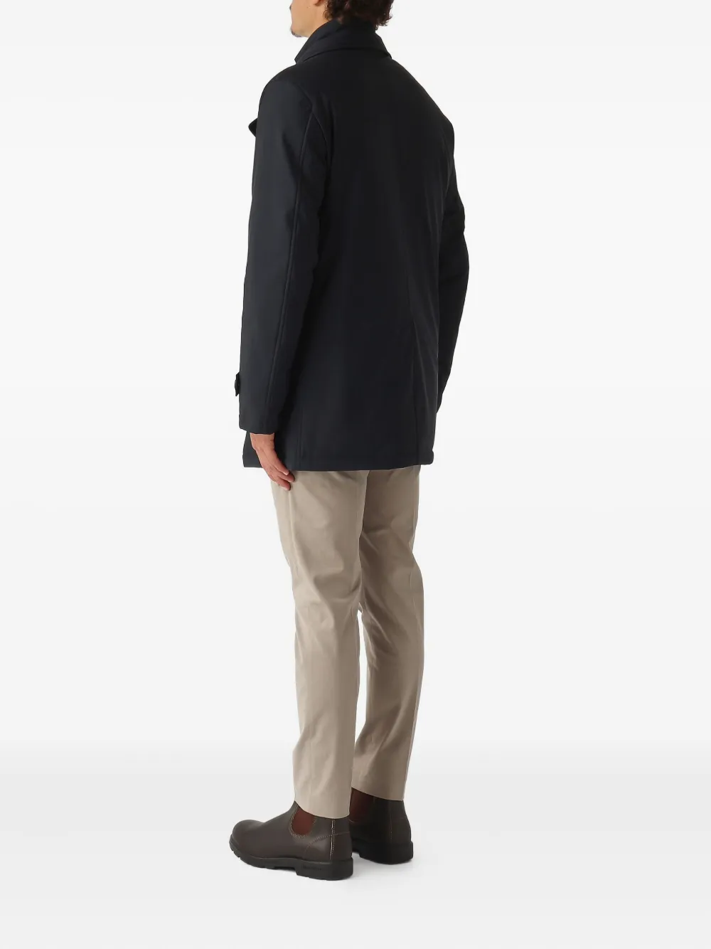 Herno Sailorjas met dubbele rij knopen Blauw