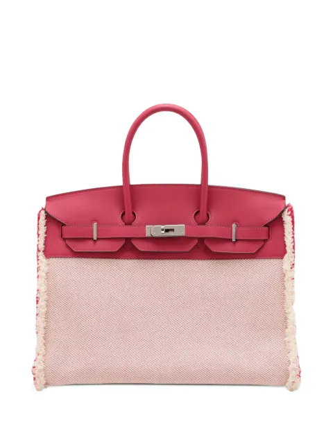 Hermès Pre-Owned 2021 Toile H and Swift Fray Fray Birkin 35 handbag