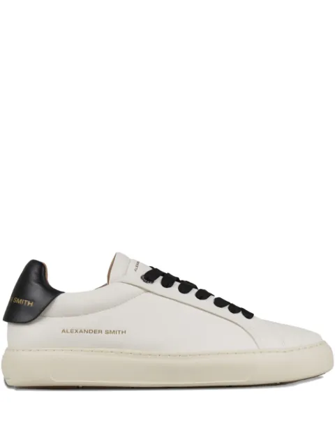 Alexander Smith Soho leather round-toe snakers