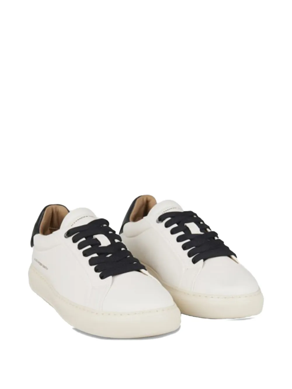 Alexander Smith Soho leren sneakers met ronde neus Wit