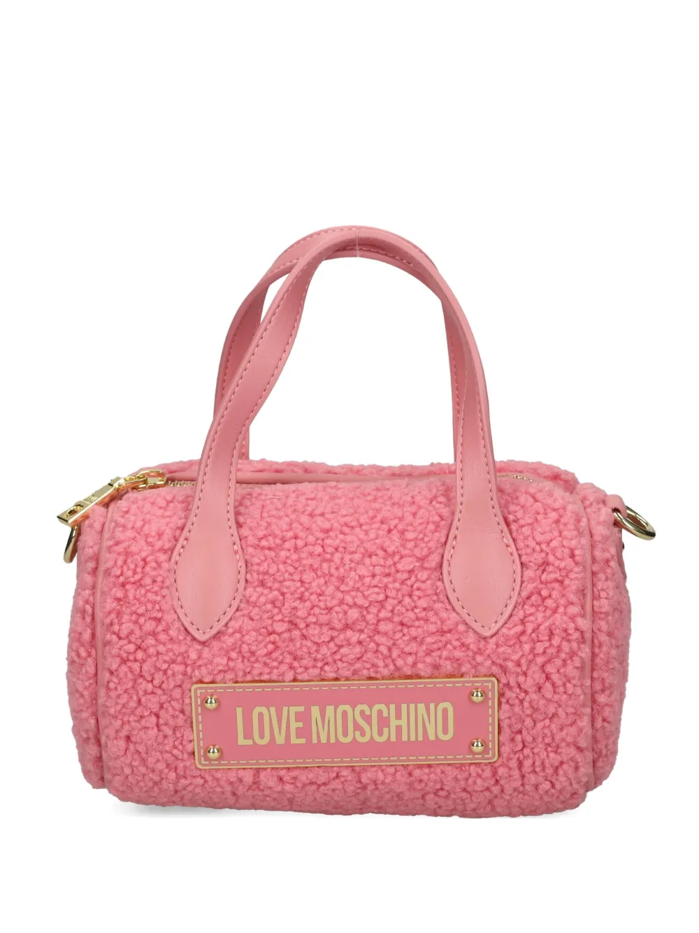 Love Moschino top-handle logo tote bag - Rosa