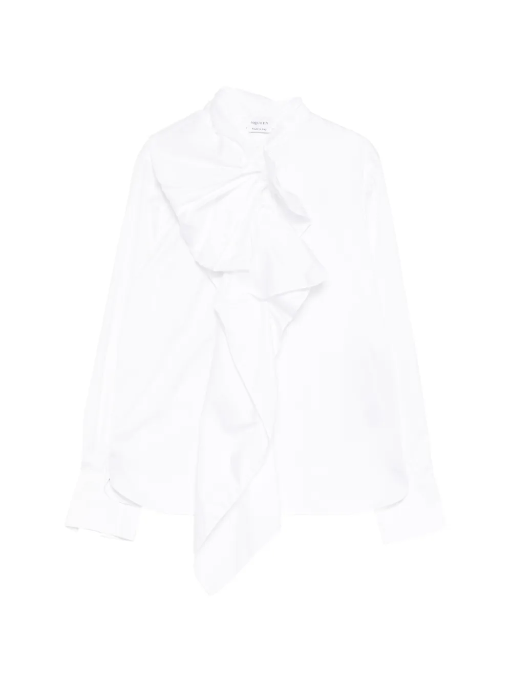 Alexander McQueen ruffled long-sleeve shirt - White