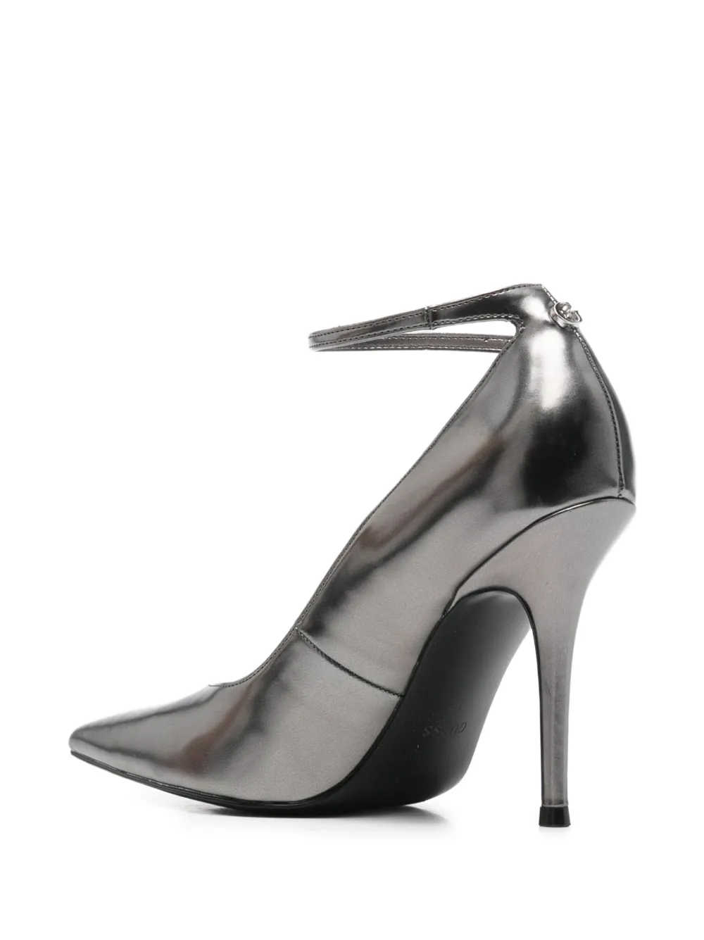 GUESS USA Pumps met puntige neus en enkelbandje Grijs