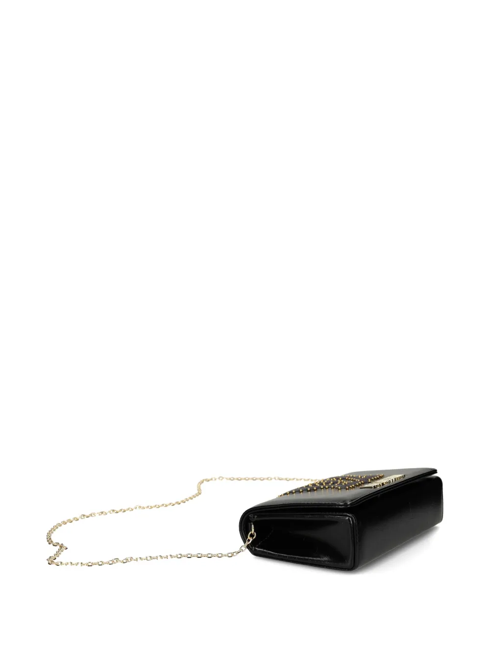 Love Moschino Studded Chain Cross Body Bag In Black