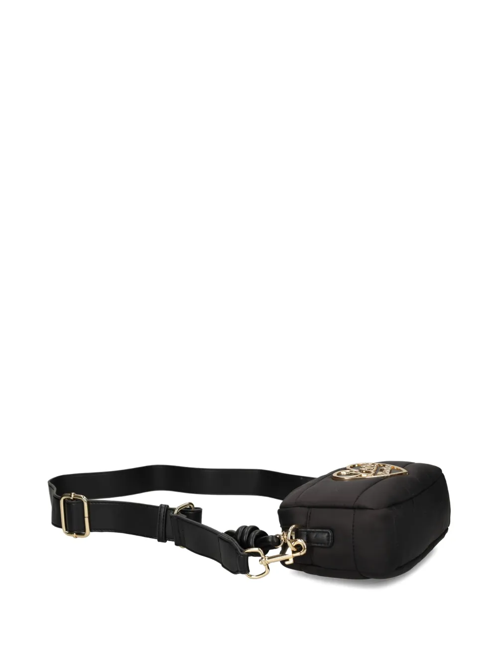 Love Moschino Heart-plaque Cross Body Bag In Black