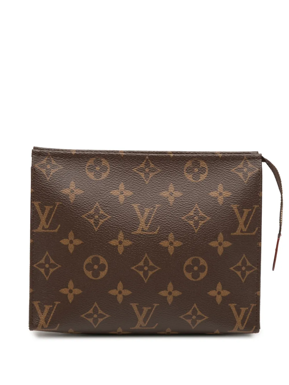 Pre-owned Louis Vuitton 2020 Monogram Toiletry 19 Pouch In Brown