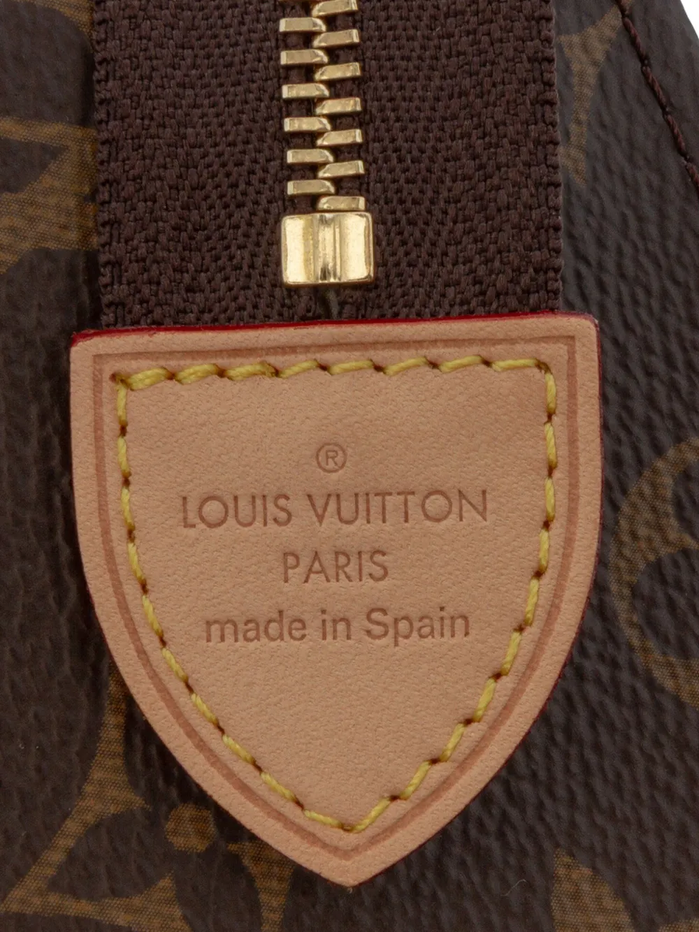 Pre-owned Louis Vuitton 2020 Monogram Toiletry 19 Pouch In Brown