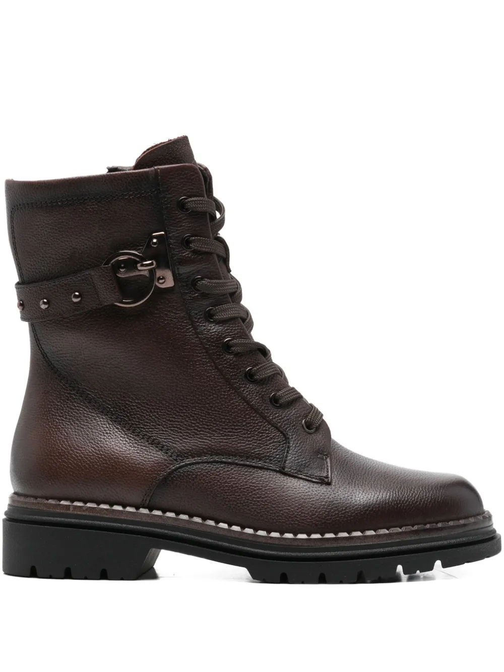 Tamaris Lace-up Fastening Boots In Brown