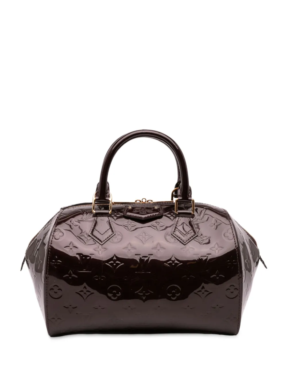 Louis Vuitton Pre-Owned 2013 モノグラム ヴェルニ モンタナ サッチェルバッグ - パープル Louis Vuitton Pre-Owned 2013 モノグラム ヴェルニ モンタナ サッチェルバッグ - パープル