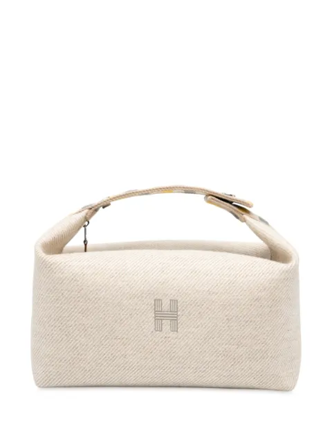 Hermès Pre-Owned 2010-2025 Large Wool Au Carre Bride A Brac Case vanity bag