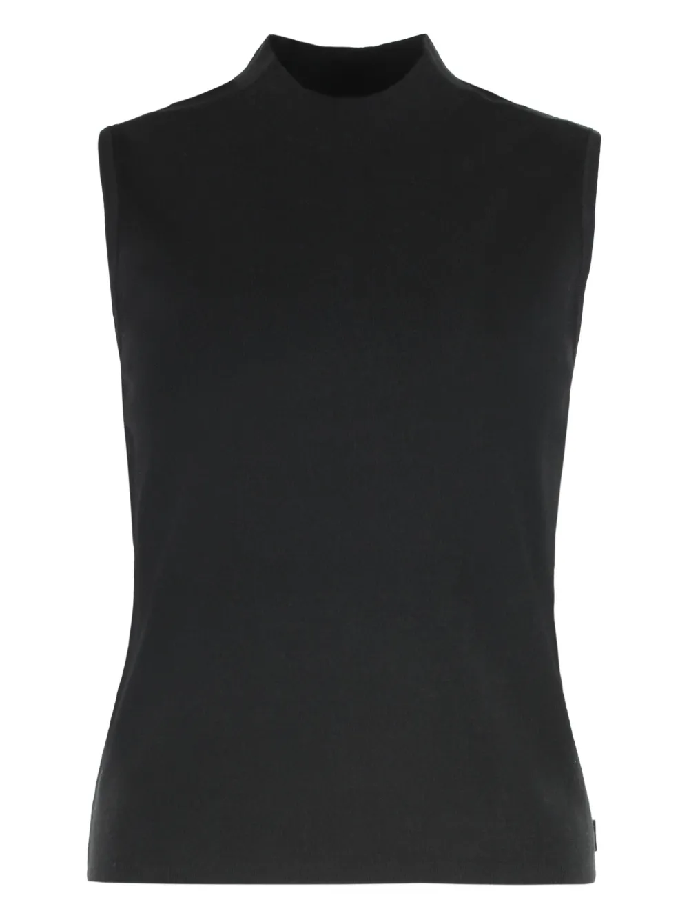 Calvin Klein Tank Top In A Viscose Blend In Black