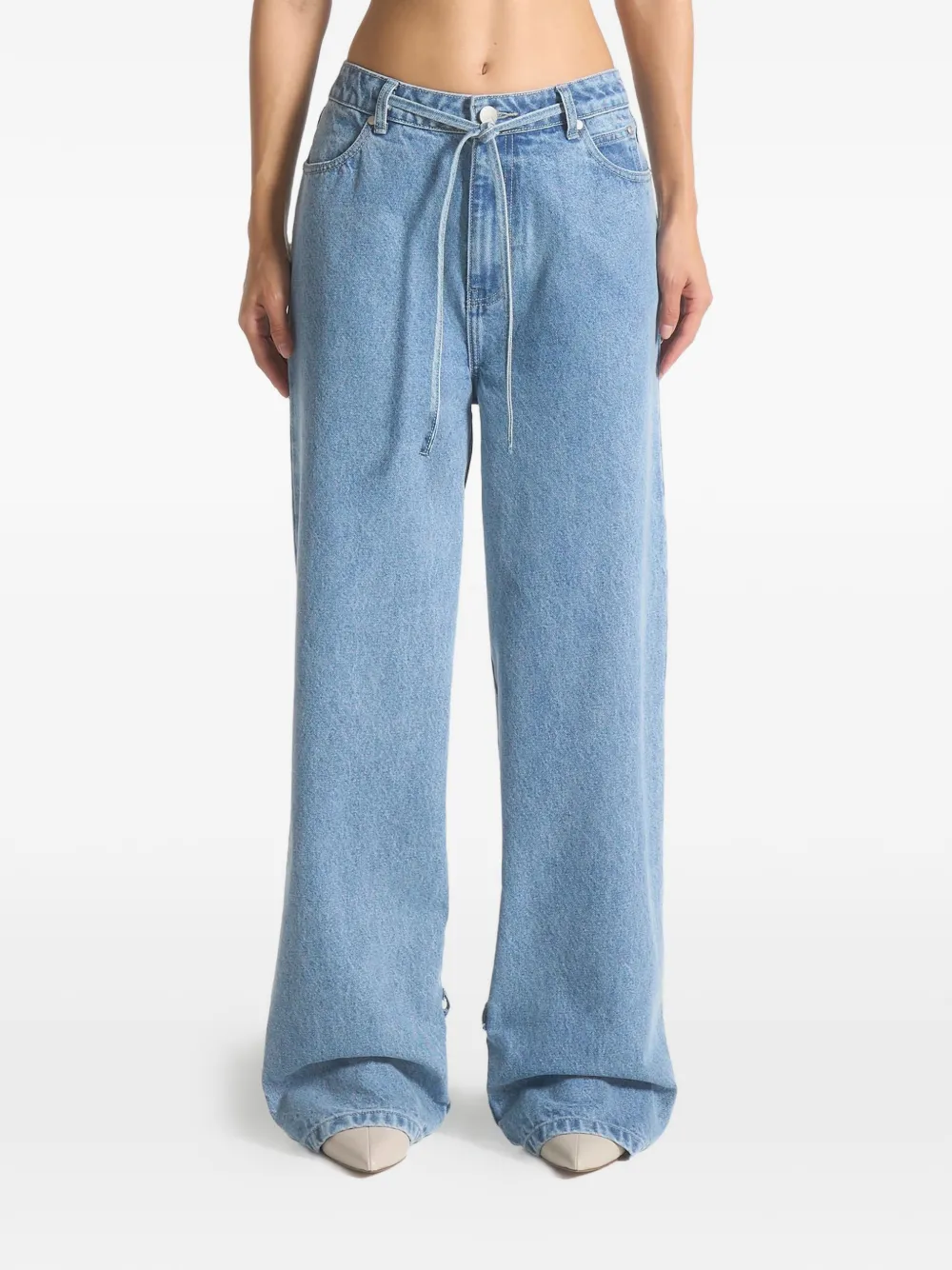 Manière De Voir Jeans Faye con nodo alla caviglia - Blu