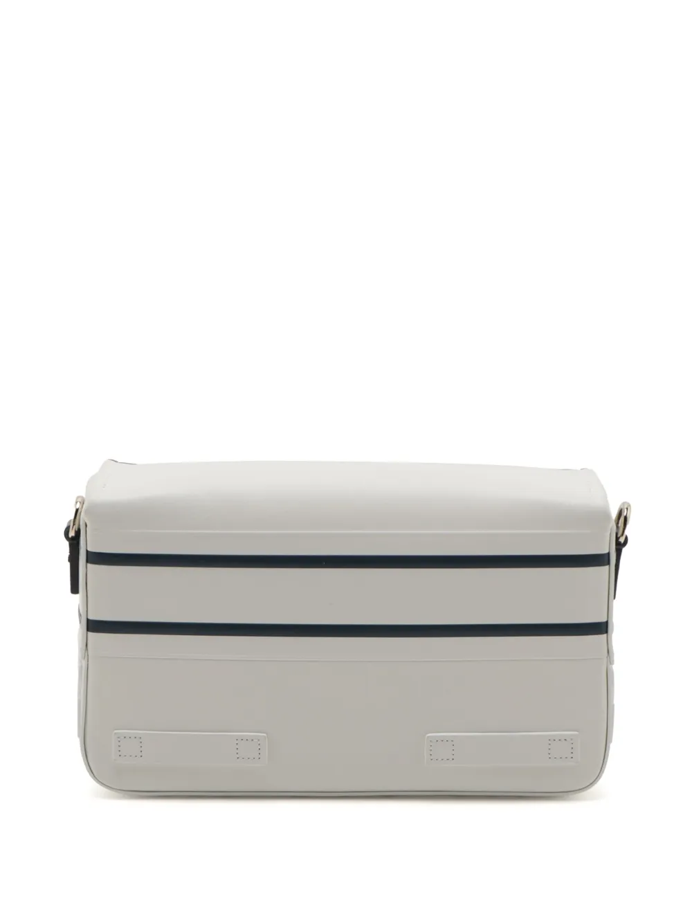 Pre-owned Dior 2020-2022 Small Smooth Calfskin Embroidered Camp Messenger Bag Crossbody Bag In White
