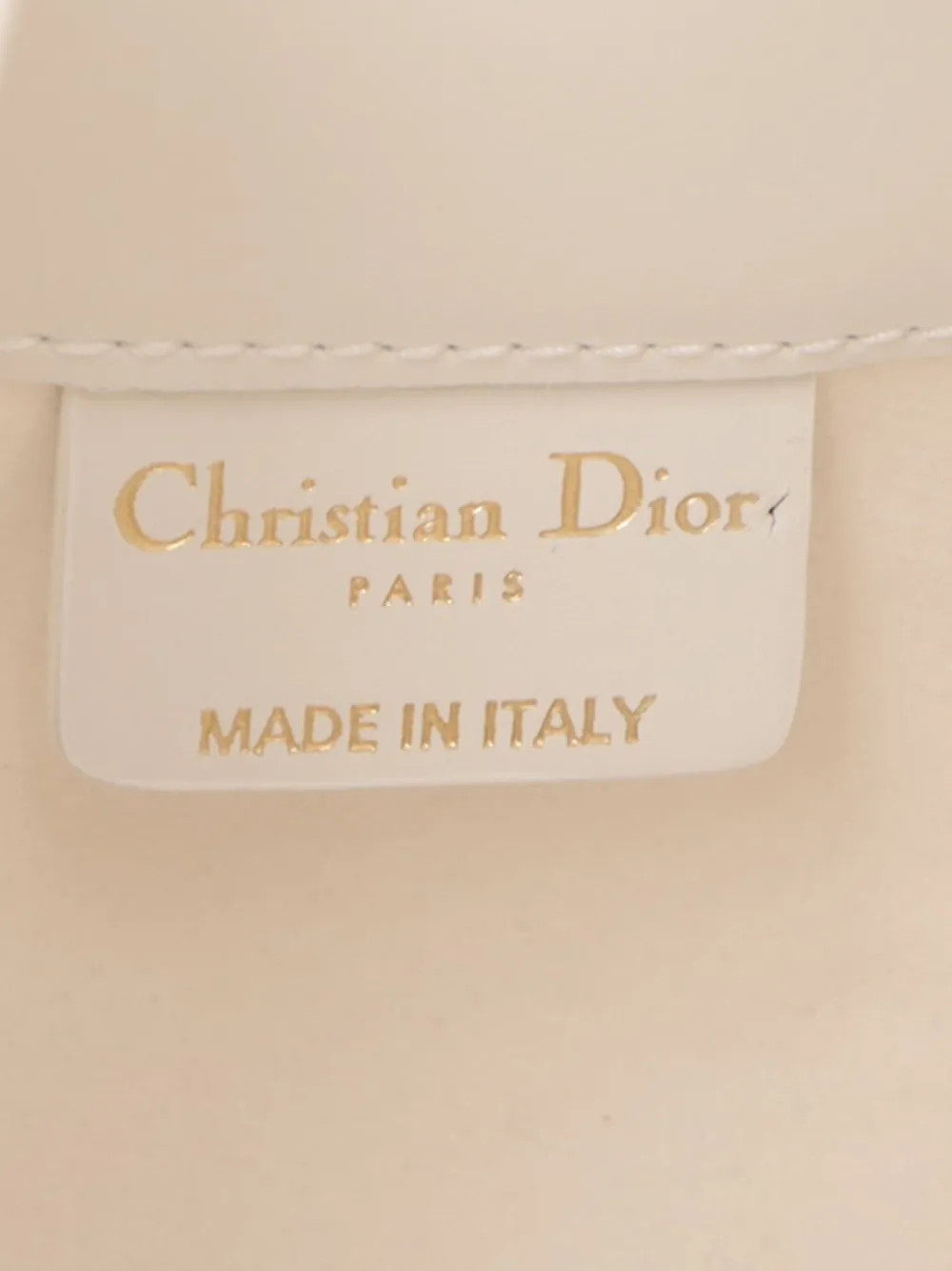 Pre-owned Dior 2020-2022 Small Smooth Calfskin Embroidered Camp Messenger Bag Crossbody Bag In White