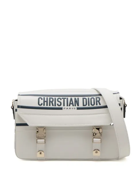 Christian Dior Pre-Owned bolsa crossbody Small Smooth Calfskin Embroidered Diorcamp Messenger Bag 2020-2022