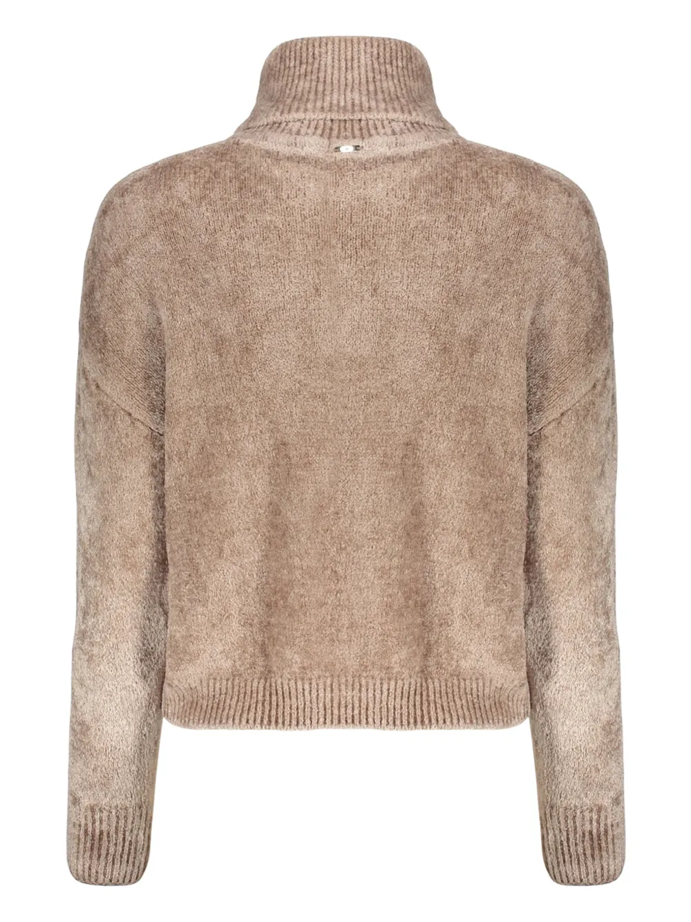 Herno High-neck Long-sleeve Sweater In Brown