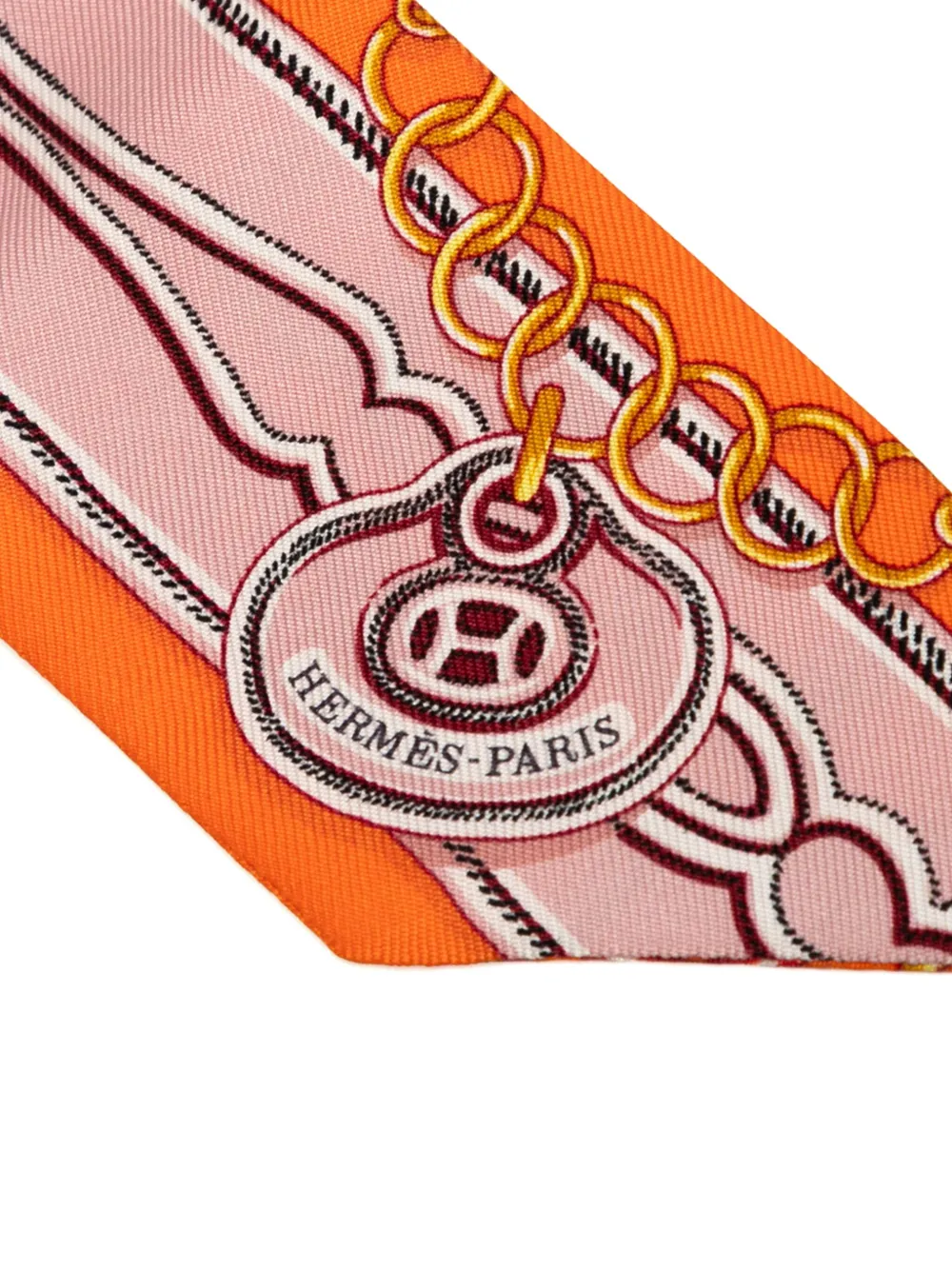 Hermès Pre-Owned foulard Maillons Twilly en soie (2019-2020) | Image 2