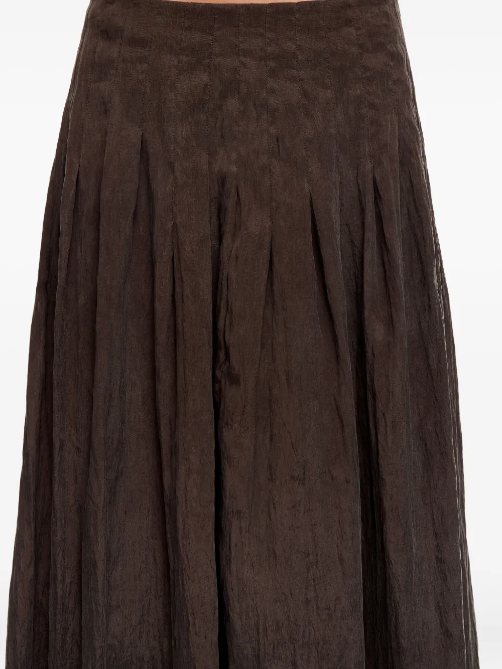 Bimba Y Lola Pleated Skirt In Brown