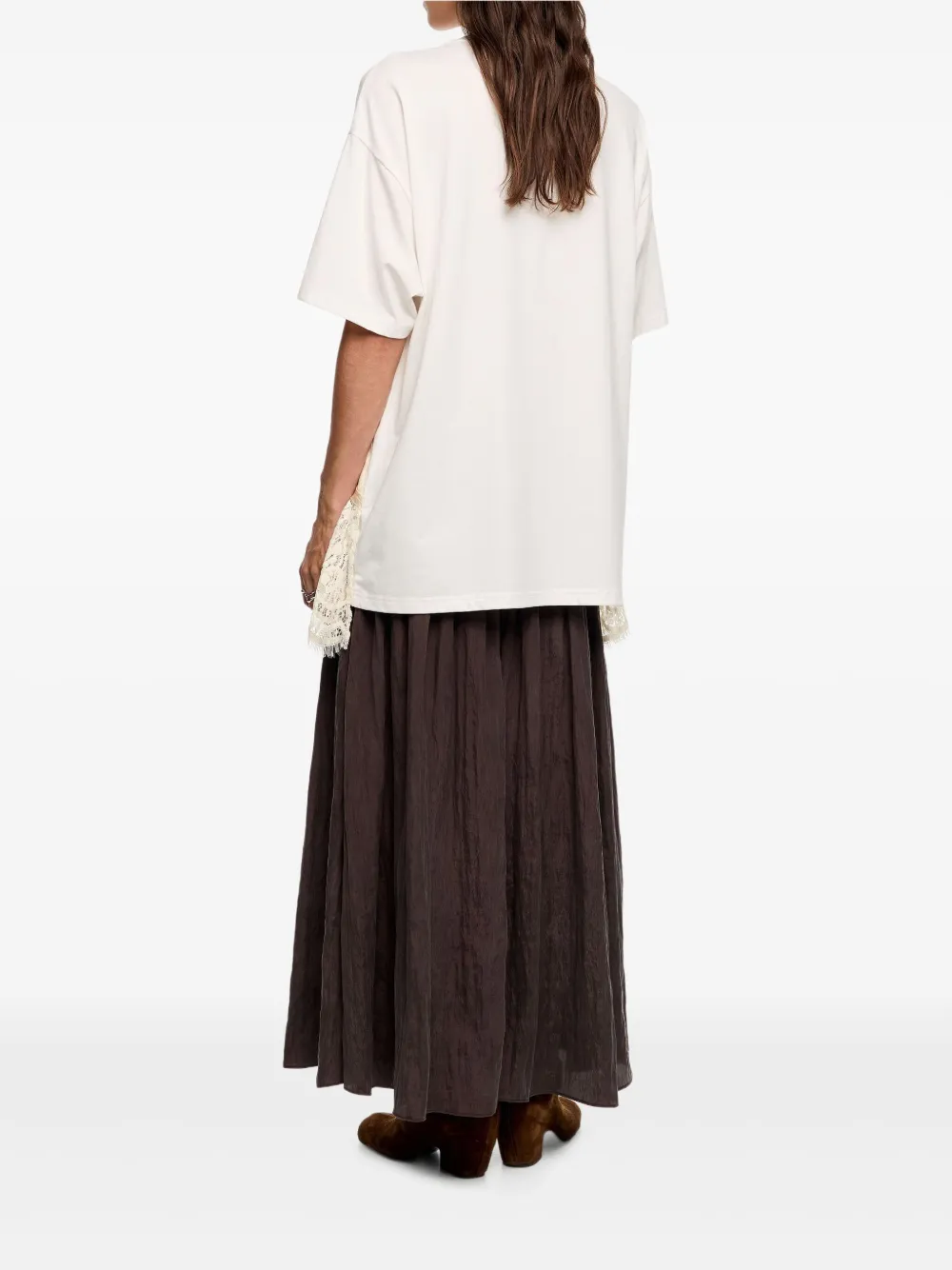 Bimba Y Lola Pleated Skirt In Brown