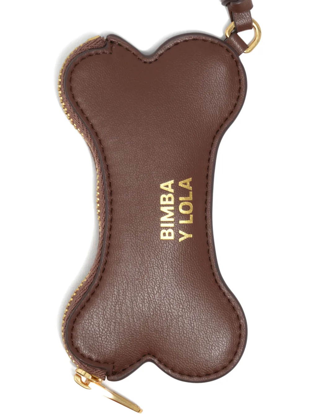 Bimba Y Lola Bone Zip Wallet In Brown