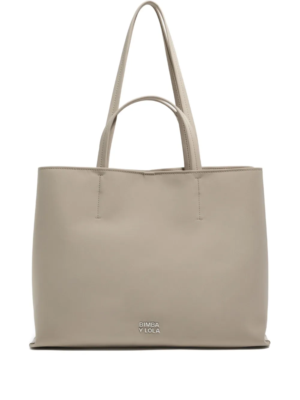 Bimba y Lola Chihuahua zip handle tote bag | Neutrals | Image 1
