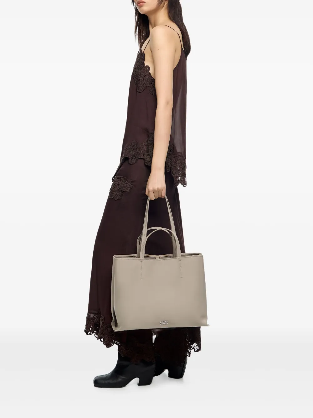 Bimba y Lola Chihuahua shopper met handgreep - Beige